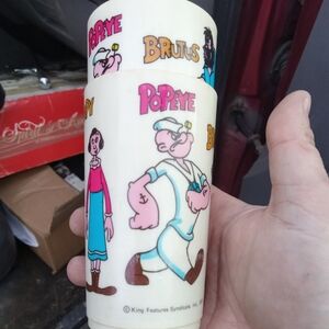 Vintage 1970s Popeye cups (pair)